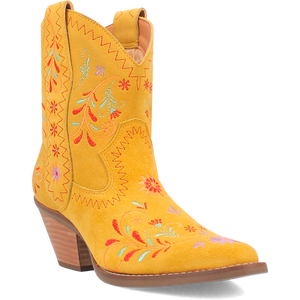 Sugar Bug Yellow Leather Bootie (DS)