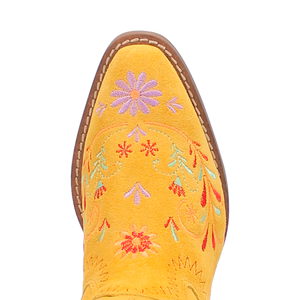 Sugar Bug Yellow Leather Bootie (DS)