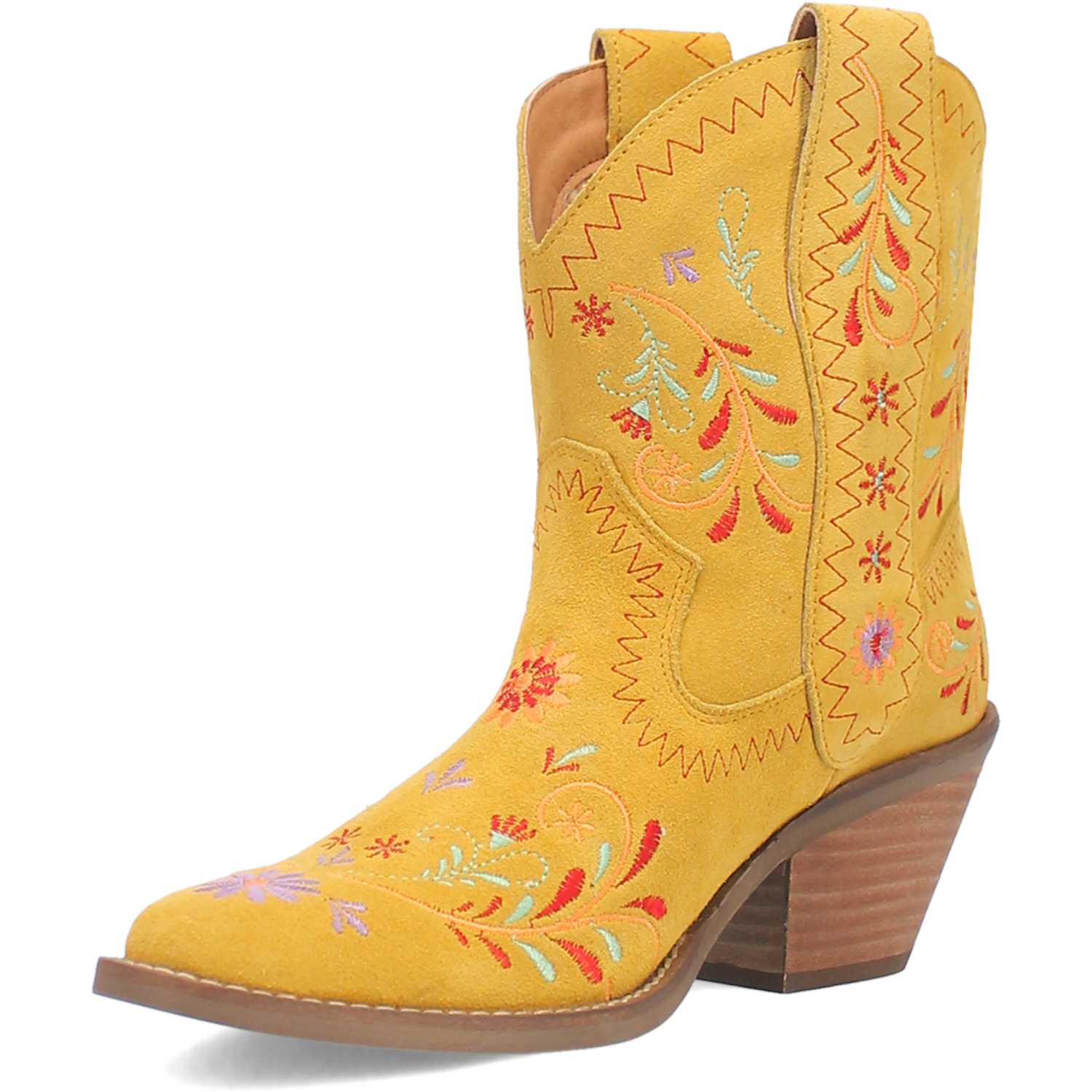 Sugar Bug Yellow Leather Bootie (DS)