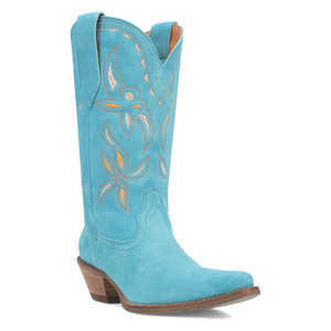 Sabana Blue Suede Leather Boots (DS)