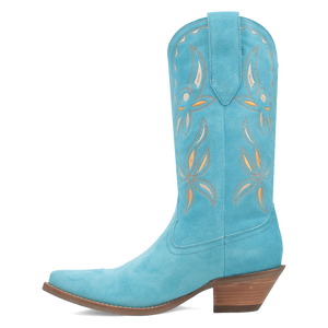 Sabana Blue Suede Leather Boots (DS)