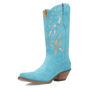 Sabana Blue Suede Leather Boots (DS)