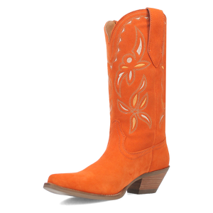 Sabana Orange Suede Leather Boots (DS)