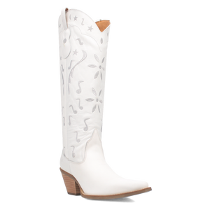 Rhymin White Leather Boots (DS)