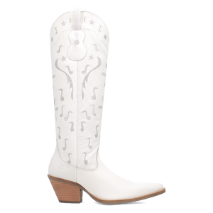 Rhymin White Leather Boots (DS)