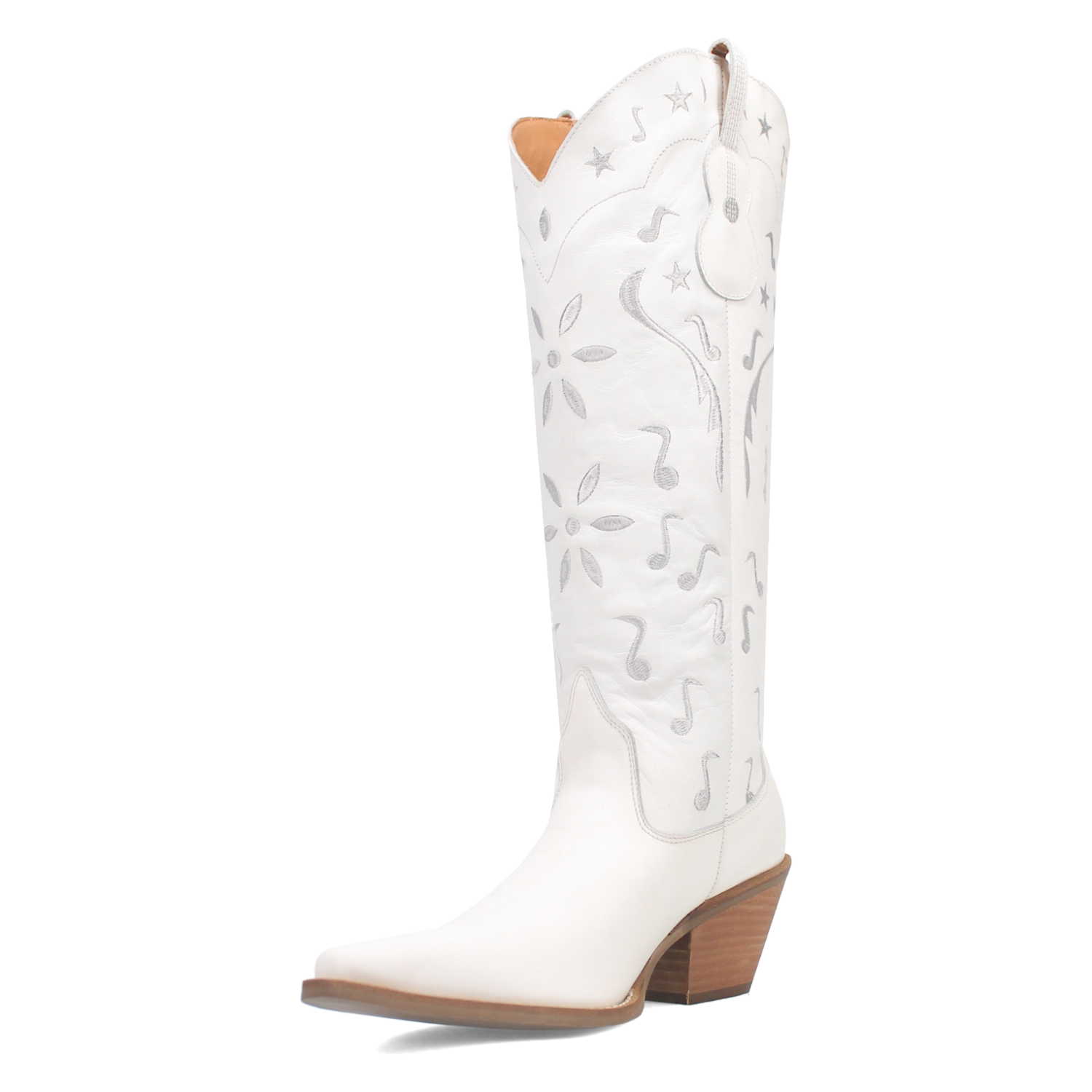 Rhymin White Leather Boots (DS)