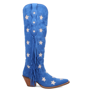 Super Star Blue Suede Leather Boot (DS)