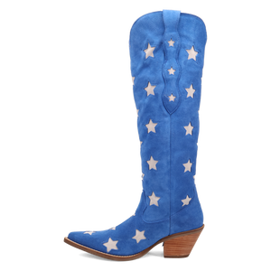 Super Star Blue Suede Leather Boot (DS)