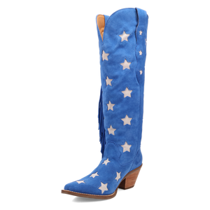 Super Star Blue Suede Leather Boot (DS)