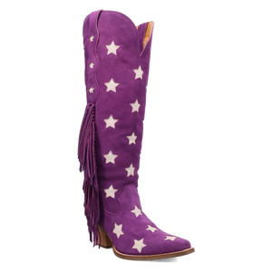 Super Star Purple Suede Leather Boot (DS)