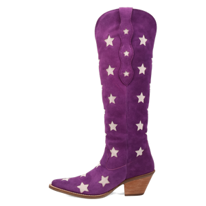 Super Star Purple Suede Leather Boot (DS)