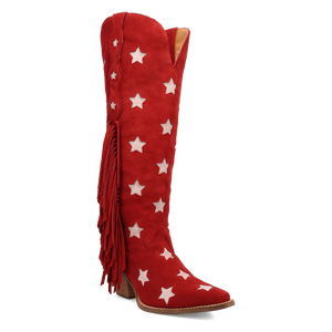 Super Star Red Suede Leather Boot (DS)