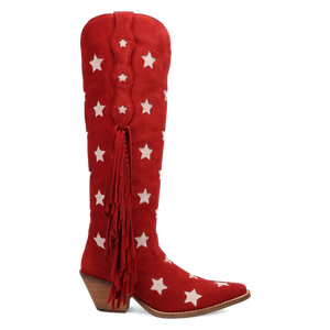 Super Star Red Suede Leather Boot (DS)