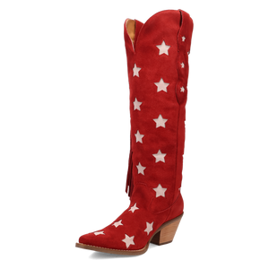 Super Star Red Suede Leather Boot (DS)