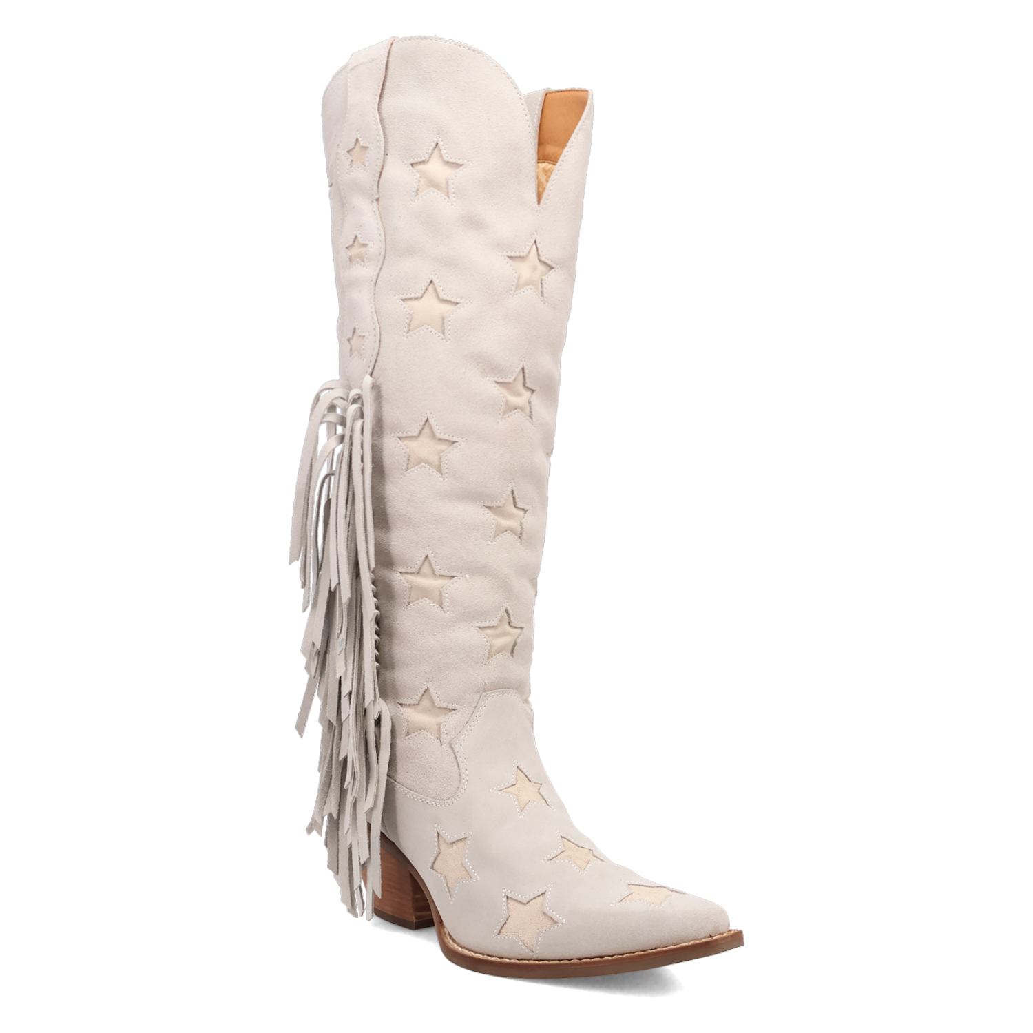 Super Star White Suede Leather Boot (DS)