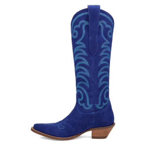 Movin' On Blue Suede Leather Boot (DS)