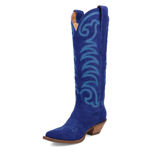 Movin' On Blue Suede Leather Boot (DS)