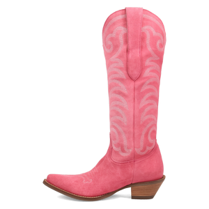 Movin' On Pink Suede Leather Boot (DS) ~ PREORDER 2/18/25