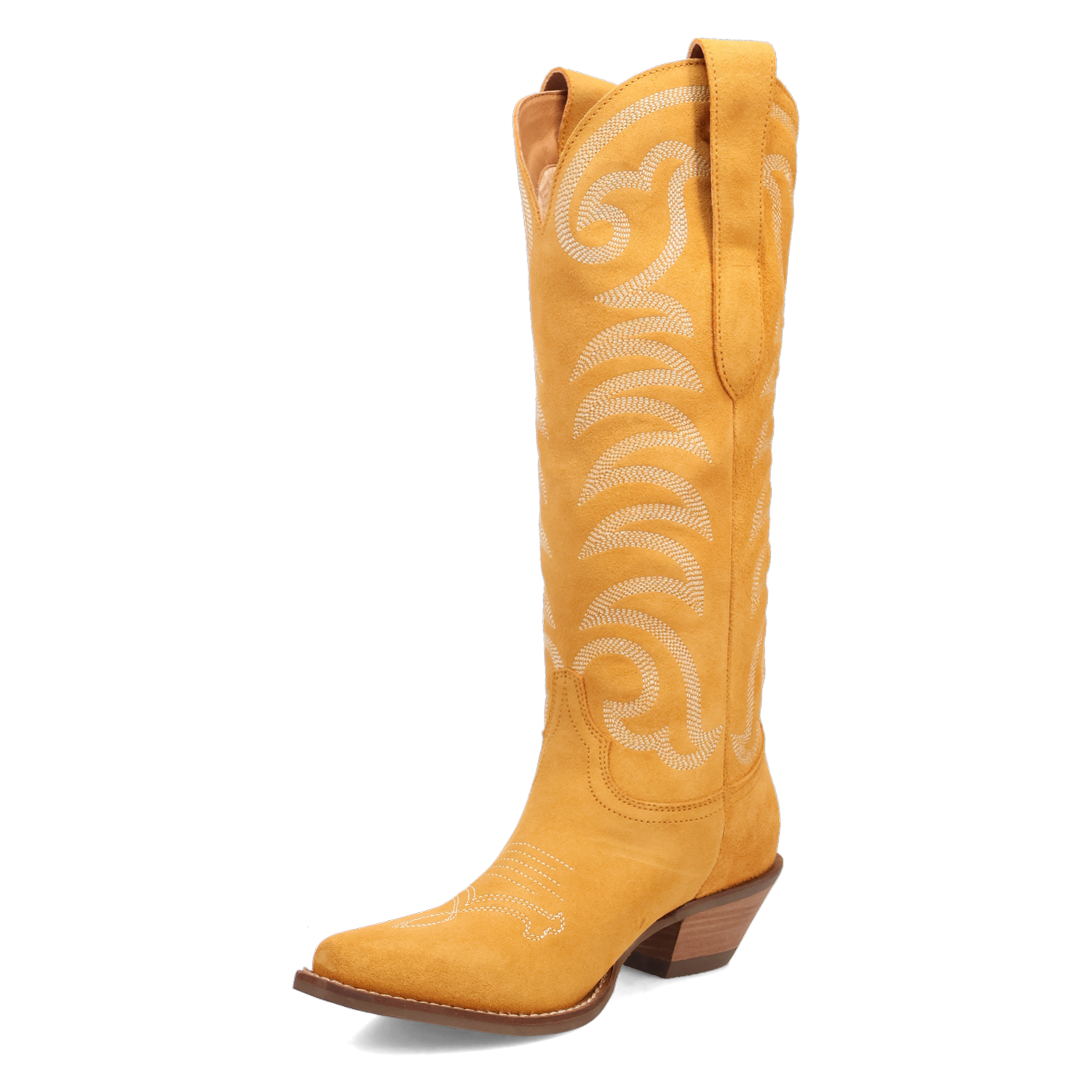 Movin' On Yellow Suede Leather Boot (DS)