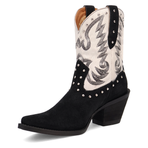 Rodeo Queen Black Suede Leather Boot (DS)