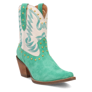 Rodeo Queen Green Suede Leather Boot (DS)