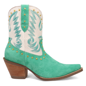 Rodeo Queen Green Suede Leather Boot (DS)