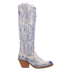 Faded Love Blue Metallic Leather Boot (DS)