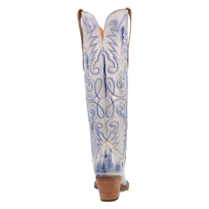 Faded Love Blue Metallic Leather Boot (DS)