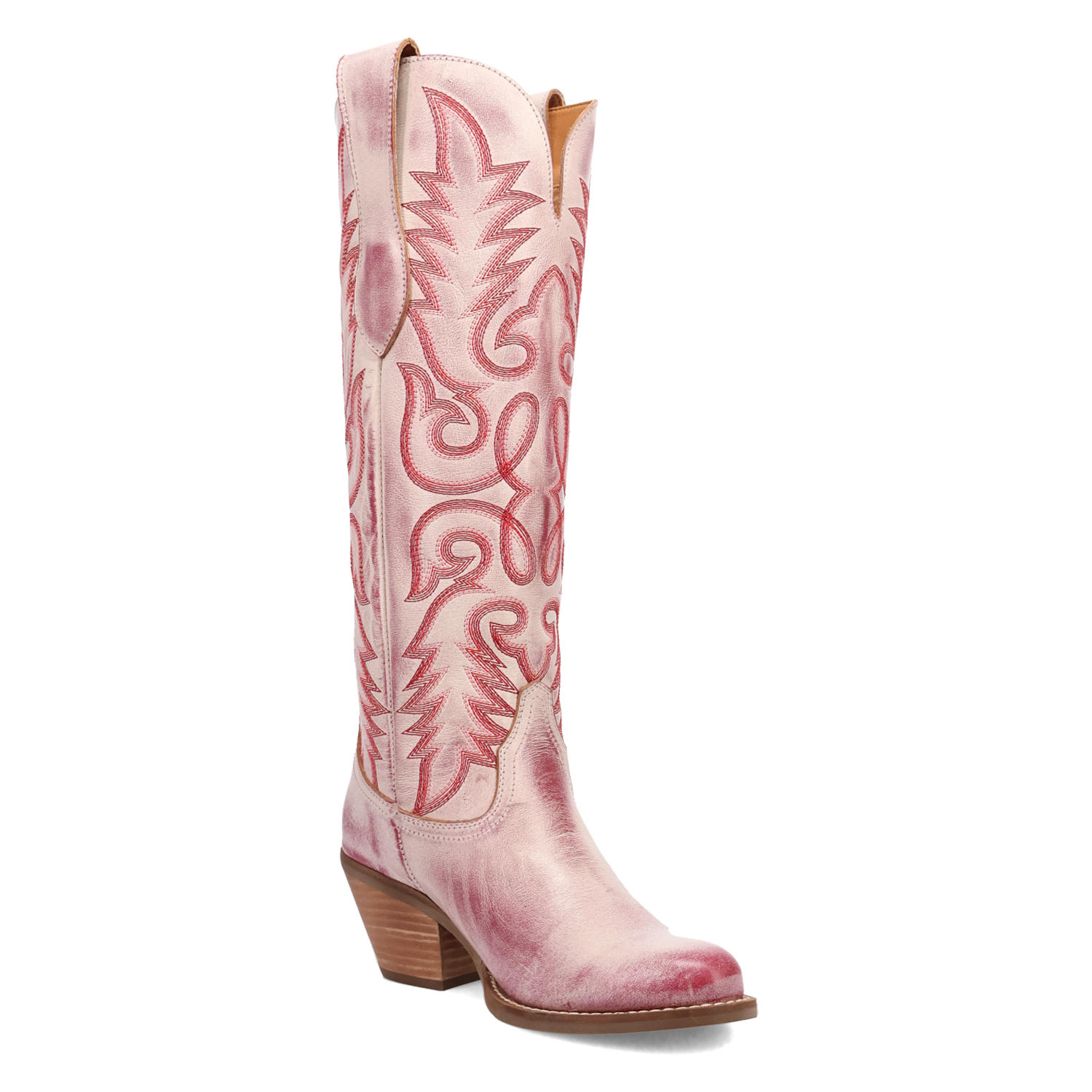 Faded Love Red Metallic Leather Boot (DS)