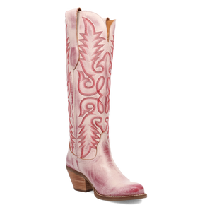 Faded Love Red Metallic Leather Boot (DS)