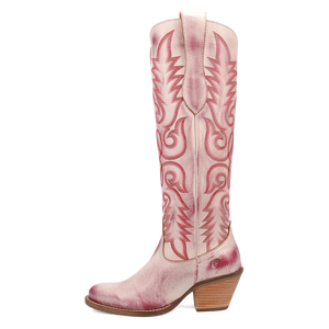 Faded Love Red Metallic Leather Boot (DS)