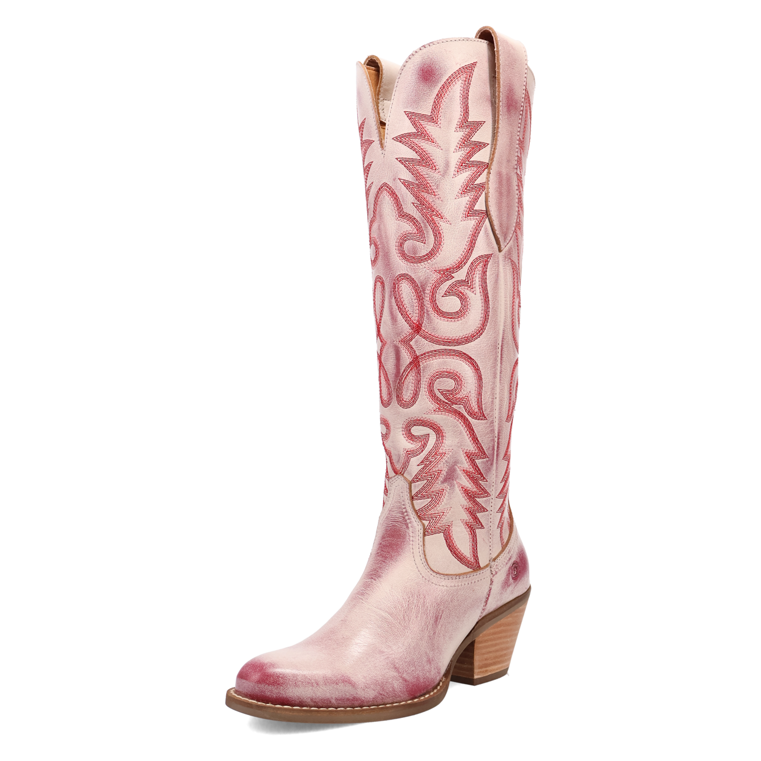 Faded Love Red Metallic Leather Boot (DS)