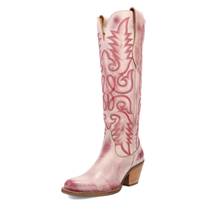 Faded Love Red Metallic Leather Boot (DS)