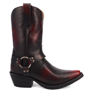 Ride A Way Wine Leather Boot (DS)