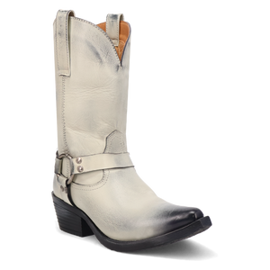 Ride A Way White Leather Boot (DS)