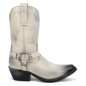 Ride A Way White Leather Boot (DS)