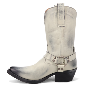 Ride A Way White Leather Boot (DS)