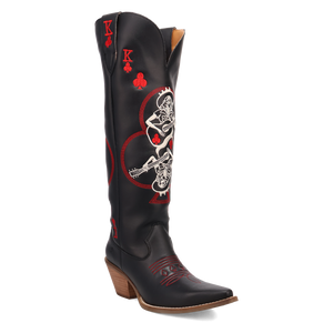 King Of Clubs Black Leather Boot (DS)