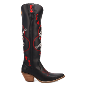 King Of Clubs Black Leather Boot (DS)