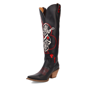 King Of Clubs Black Leather Boot (DS)