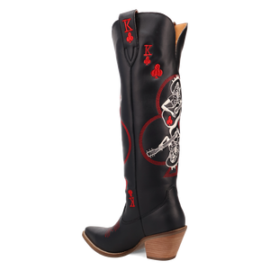 King Of Clubs Black Leather Boot (DS)