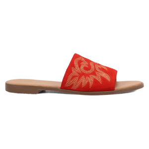 Lasso Red Suede Leather Sandal (DS)