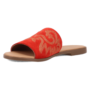 Lasso Red Suede Leather Sandal (DS)