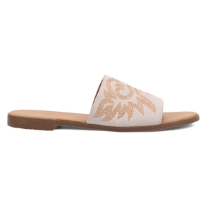 Lasso White Suede Leather Sandal (DS)