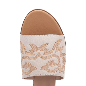 Lasso White Suede Leather Sandal (DS)