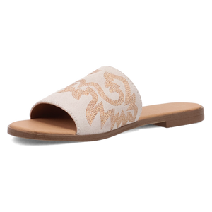 Lasso White Suede Leather Sandal (DS)