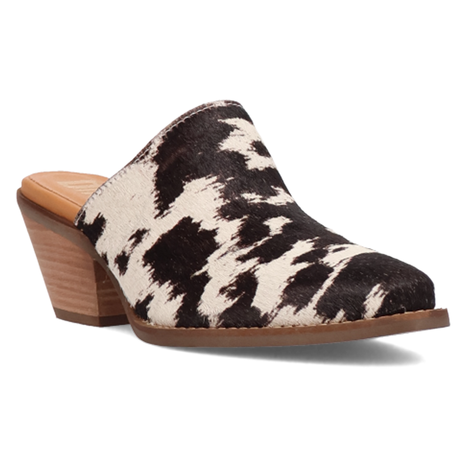 Calico Cow Fur Mule (DS) DP