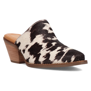 Calico Cow Fur Mule (DS) DP