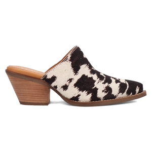 Calico Cow Fur Mule (DS) DP