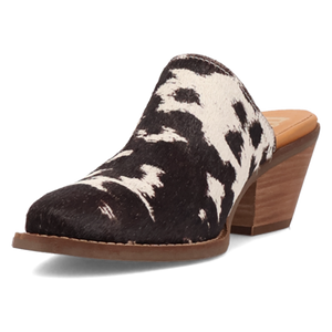 Calico Cow Fur Mule (DS) DP